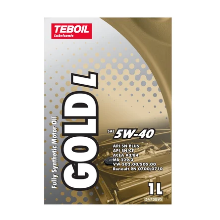 Teboil 5w40 GOLD 1л. синтетика